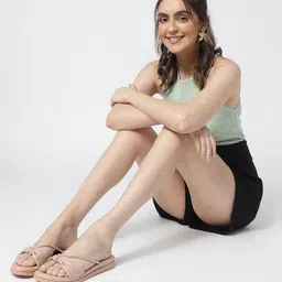 Marc Loire Embellished Open Toe Flats-50