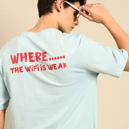 recast Typography Printed Bio Finish Oversized T-shirt-picture-6