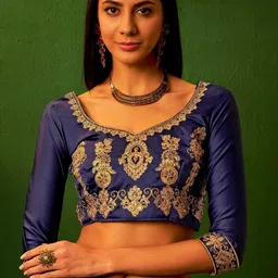 MANVAA Embellished Semi-Stitched Lehenga & Unstitched Blouse With Dupatta image 5