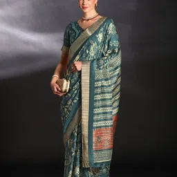 Mitera Silk Blend Sungudi Saree-20