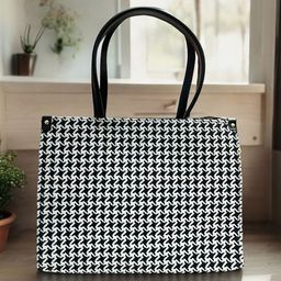 SKORPIO Printed PU Oversized Shopper Handheld Bag With Fringed-12