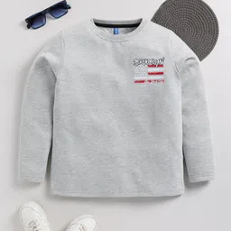 Here&Now X Game Begins Boys Back Printed Sweatshirt with Brushed Fleece Lining-image-56