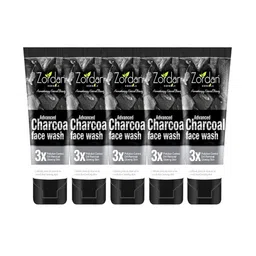 ZORDAN Set Of 5 Herbals Advanced Charcoal Face Wash - 60 ml Each image 1