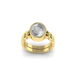 Todani Jems 4.25 Ratti White Sapphire Pukhraj Adjustable Ring-47
