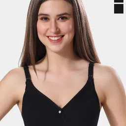 Fabme Women Pack Of 2 Full Coverage Cotton Maternity Bra-54