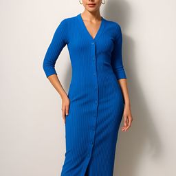 SASSAFRAS Bodycon Midi Dress-picture-24