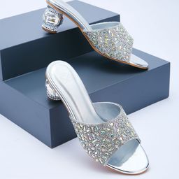 Sole To Soul Embellished Party Block Sandals-image-20