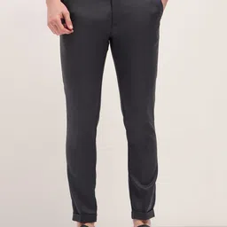 THE BEAR HOUSE Men Slim Fit Mid-Rise Formal Trouser-image-36