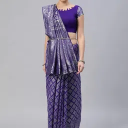 SHOP DROP Woven Design Pure Silk Designer Banarasi Saree-49