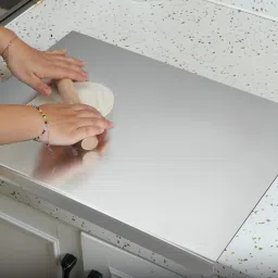 CHOPPING CUTTING PAD, STAINLESS STEEL CUTTING CHOPPING BOARD KITCHEN 42CMX32 CM Stainless Steel Cutting Board-image-63