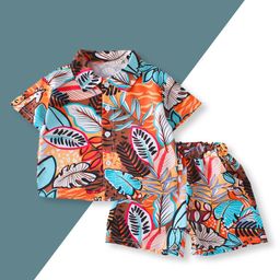 YK Boys Printed Shirt & Shorts Clothing Set-63