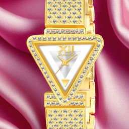 Skylark Women Embellished Water Resistant Analogue Watch triangle_gold_22_f-image-26