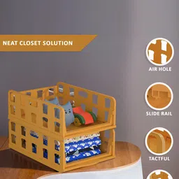 Kuber Industries White Set of 6 Reusable Drawer Organiser Organisers image 3