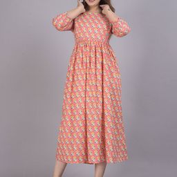 Aarti Fashion Women Floral Printed Floral Maternity Anarkali Kurta-image-47