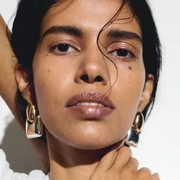 H&M Two-Tone Pendant Earrings-picture-48