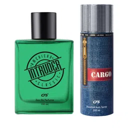 CFS Intruder Green EDP Long Lasting EDP-100ml & Cargo Blue Deodorant Body Spray-200ml image 2