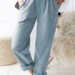 StyleCast x Revolte Women Solid Regular Fit Trousers-image-40