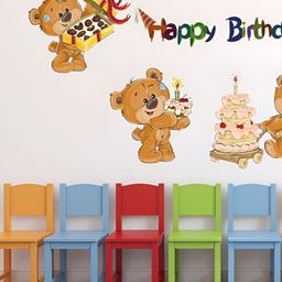 LANSTICK Happy Birthday With Teddy Wallsticker-image-71