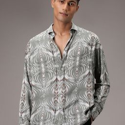 Banana Club Men Classic Opaque Printed Casual Shirt-image-81