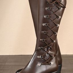 Roadster Women Brown Lace-Up Knee-High Casual Boots-picture-35