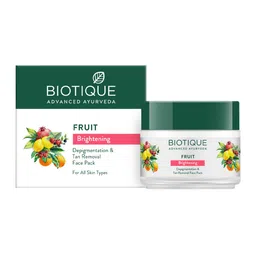Biotique Fruit Brightening Depigmentation & Tan Removal Face Pack - 100g-19