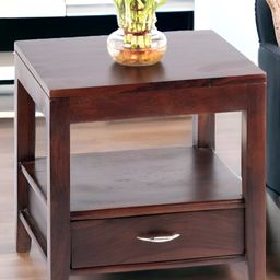 Ikiriya Red Square Shaped Bedside Table-30