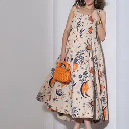 Vero Moda Printed Cotton A-Line Midi Dress-picture-41
