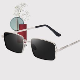 DEXENT COLLECTION Unisex Hard Case UV Protected Lens Rectangle Sunglasses-89