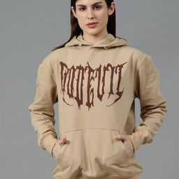 GO DEVIL Women Printed Hooded Sweatshirt-image-82