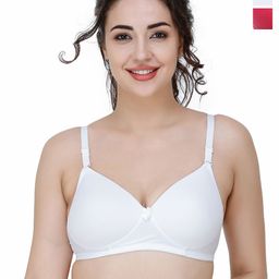 College Girl Pack Of 2 Full Coverage Lightly Padded T-shirt Bra-picture-44