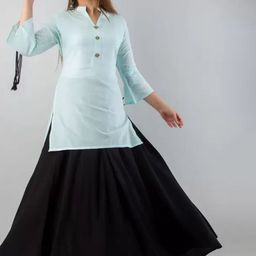 TRY LUCK FASHION Women Regular Kurta with Skirt-image-40