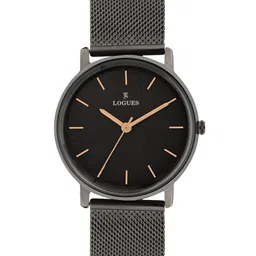 L LOGUES Unisex Brass Dial & Bracelet Style Straps Analogue Watch P E-953 QZ-27-34