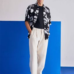 Men Plus Size Premium Abstract Printed Cuban Collar Cotton Casual Shirt-image-69