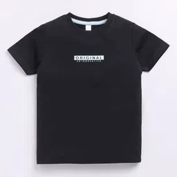 Ginie Boys Typography Printed Cotton T-shirt-image-94