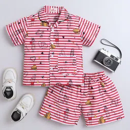 The Magic Wand Kids Striped Night suit-picture-48