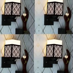 Gojeeva Brown Wood Square Wall Lamps-picture-24