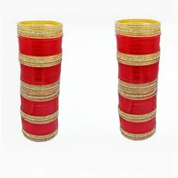 SGN fashion Red Plastic Bangles-picture-34