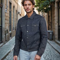 Celio Men Lightweight Denim Jacket-image-36