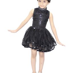 Kaku Fancy dresses Girls Embellished High Neck Top With Skirt-image-41