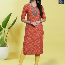 HERE&NOW Women Pack Of 2 Ethnic Motifs Printed Kurta-picture-7