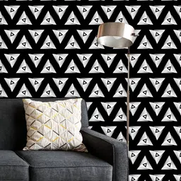ArtzFolio Printed UV-Resistant Anti-Bacterial Gold Sacred Triangles Peel & Stick Wallpaper-image-81