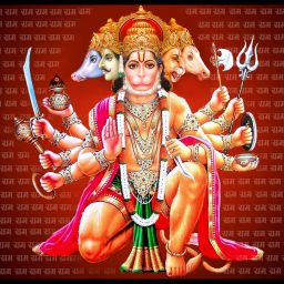 panchmukhi hanuman ji poster 12x18inch poster Fine Art Print-image-37
