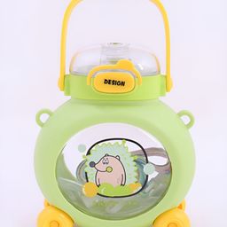 M'andy Kids Green & Yellow Cartoon Characters Printed Water Bottle-43