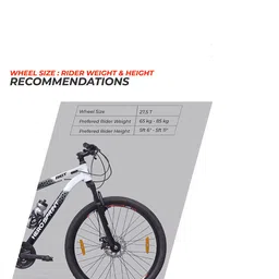 Hero Printed Riot 27.5T MTB Bike 21-Speed Bicycle image 4