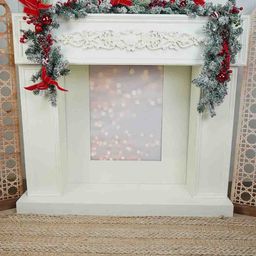 Little Surprise Box LLP Red & Green Berry & Bow Themed Christmas Garland With Fillers-picture-16