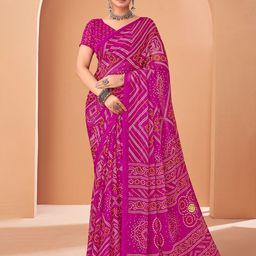 Reboot Fashions Bandhani Pure Chiffon Bandhani Saree-image-55