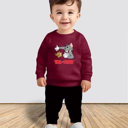 MITANSH Kids Printed Round Neck T-shirt With Trouser-56