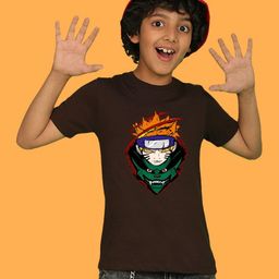 NUSYL Boys Graphic Printed Round Neck Cotton T-shirt-image-89
