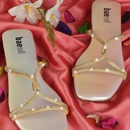 BAESD Women Embellished Open Toe Flats-image-40