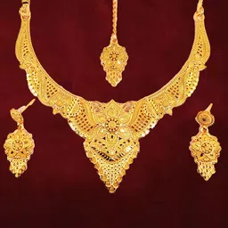 SDR Gold-Plated Antique Jewellery Set-image-6